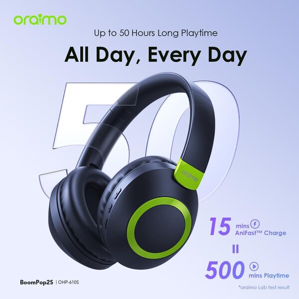 Oraimo Boompop 2S Noise Canceling Wireless Headphone