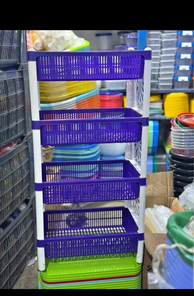 Étagère de rangement en plastique