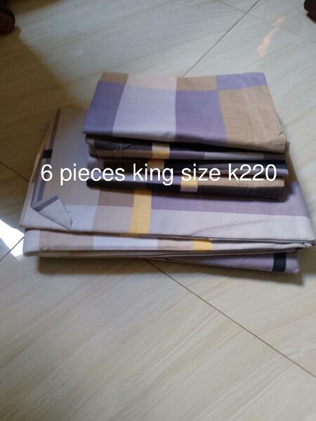 Bed linen set (6 pieces, king size)