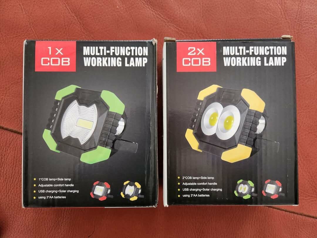 LAMPE DE TRAVAIL MULTIFONCTIONS (USB SOLAIRE ET PILES)