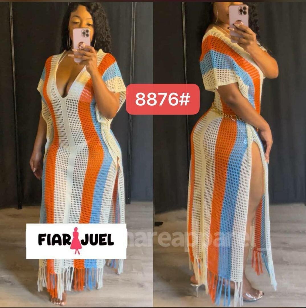 Robe Longue Maille Bohème