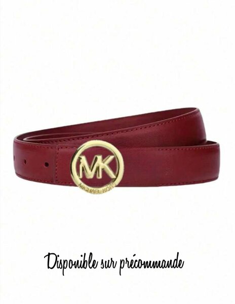 Ceinture en cuir design MK