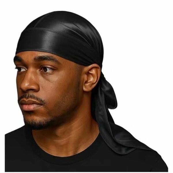 Durag en satin multicolore élégant