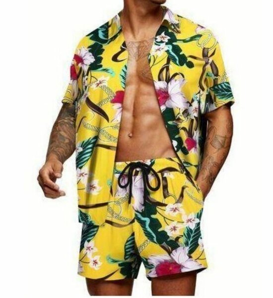 Ensemble tropical homme élégant