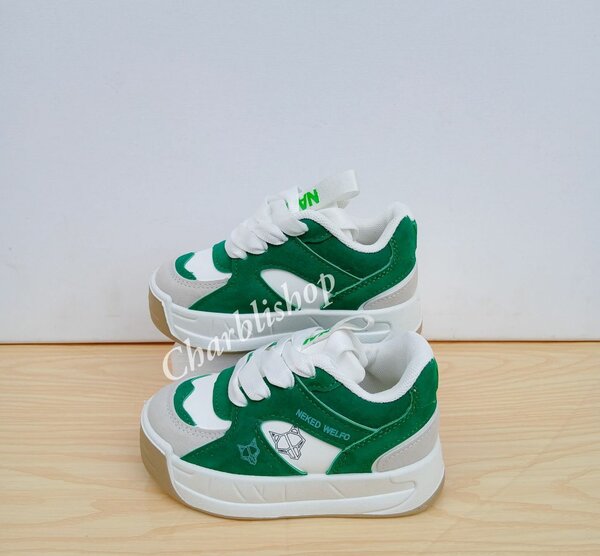 Baskets en Suède Vert Enfant