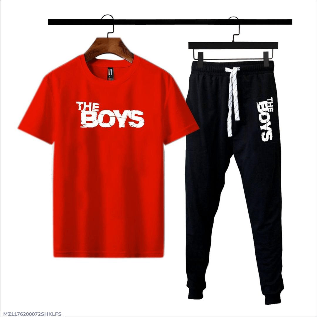 Stylish Men's Cotton Jersey Printed Tracksuit