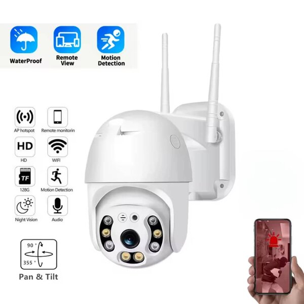 Caméra IP Extérieure WiFi PTZ