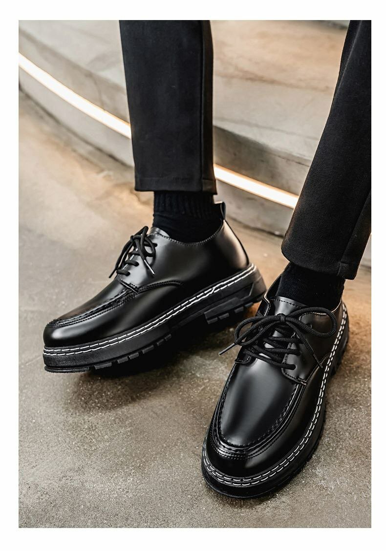 Chaussures derby noires homme