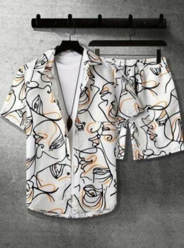 Ensemble Chemise et Short Graphique