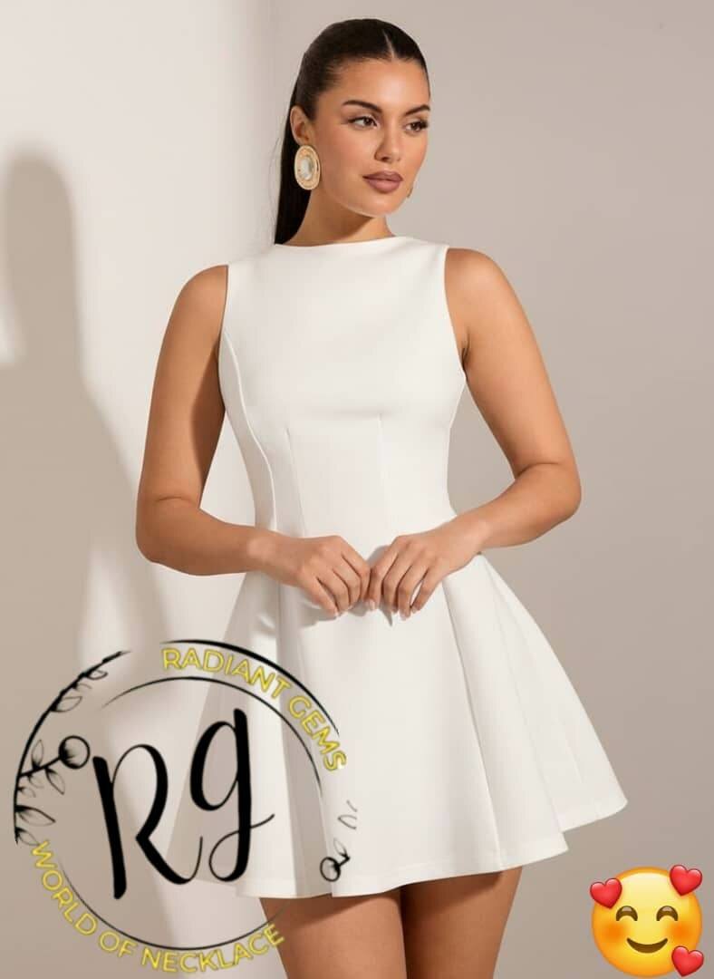 Robe évasée élégante femme