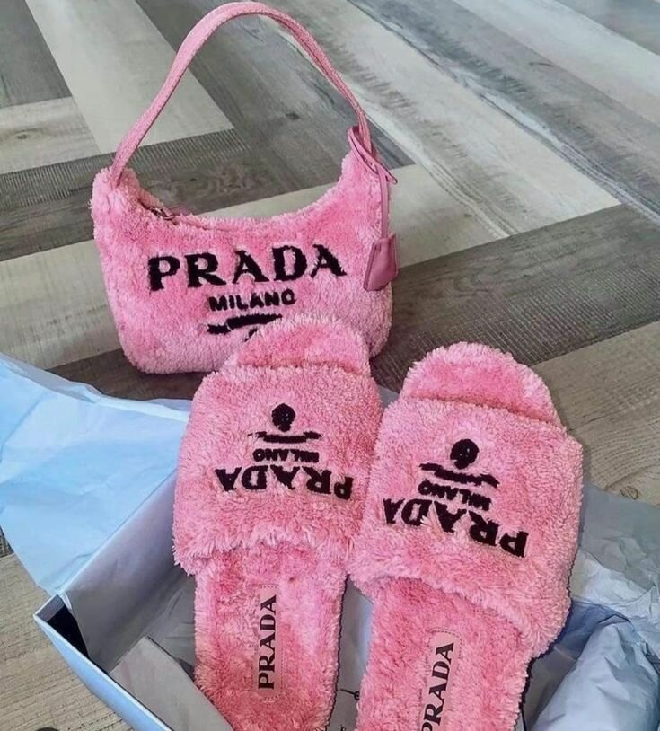 Prada slippers & bag