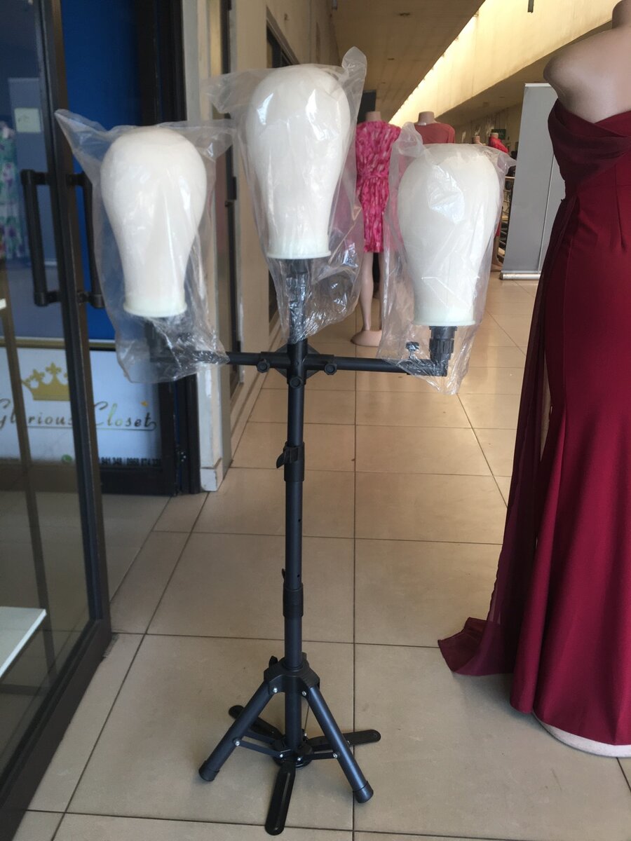 Wig Stand and Canvas Head