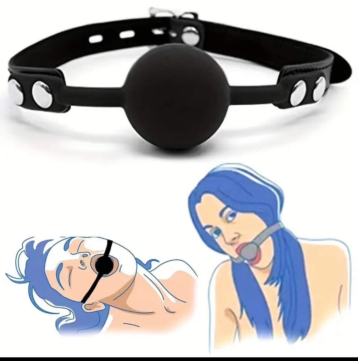 Bâillon Boule Silicone BDSM