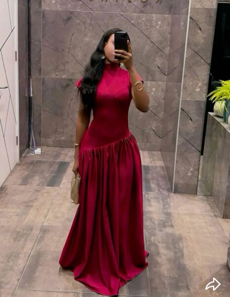 Robe de soirée rouge élégante