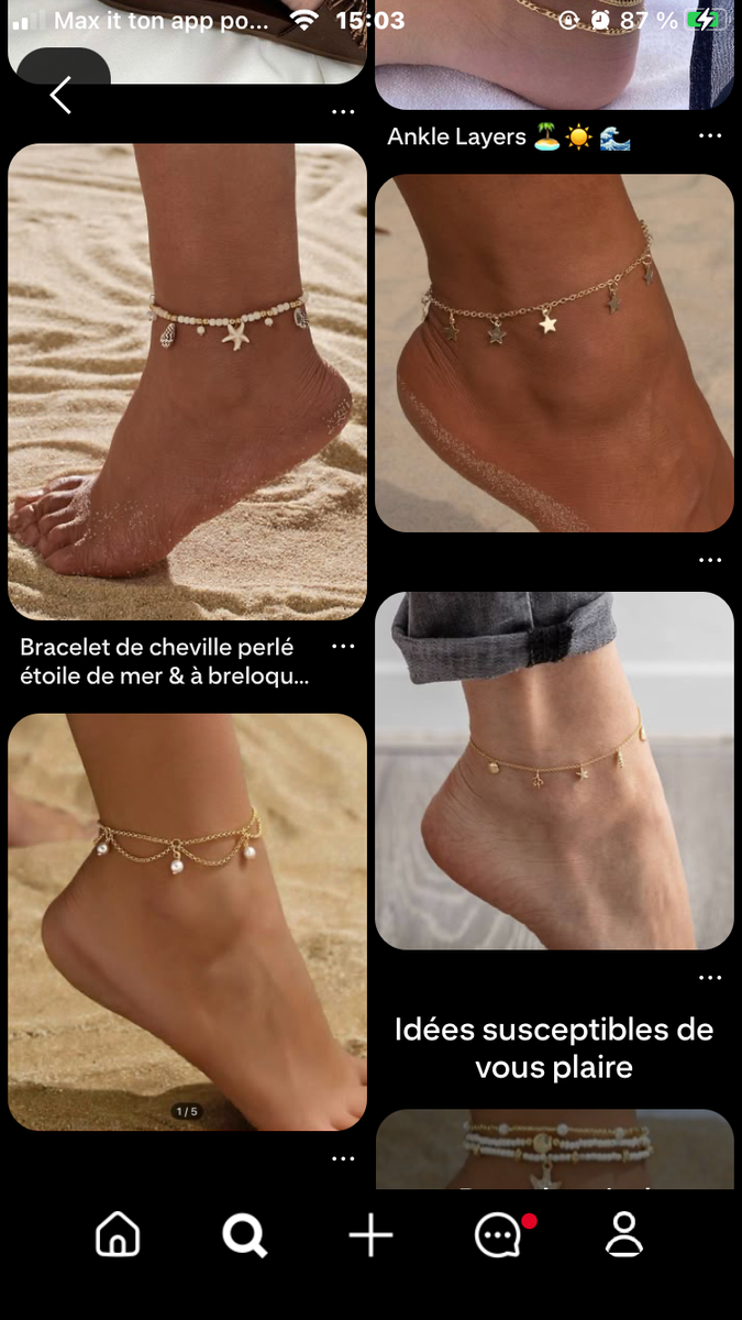 Chaîne de cheville réglable