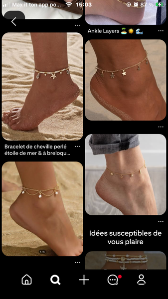 Chaîne de cheville réglable