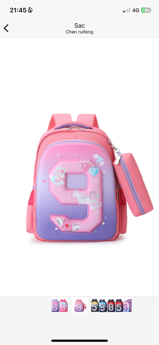 Sac à dos enfant coloré