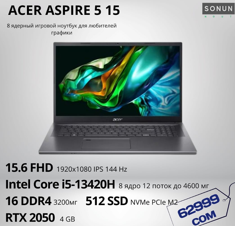Ноутбук  ACER ASPIRE 5 15