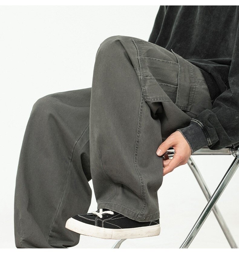 Брюки-карго прямого кроя