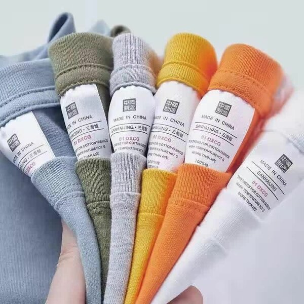 T-shirts unisex colorés en coton