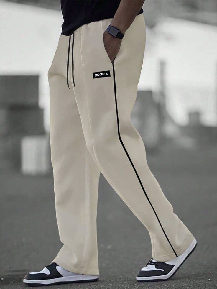 Pantalon de survêtement beige homme