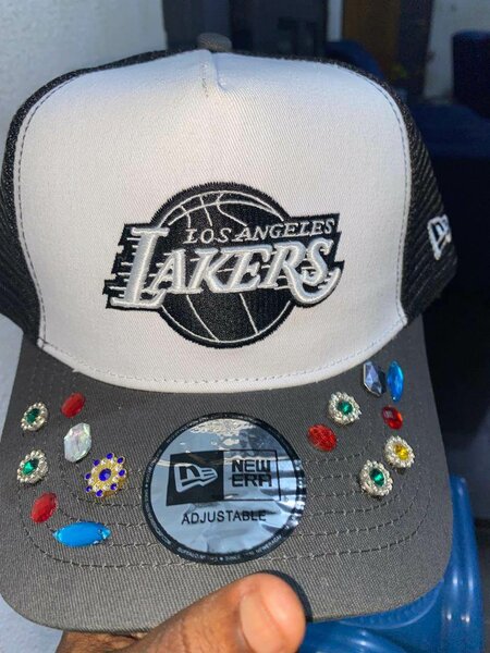 Casquette Lakers avec strass