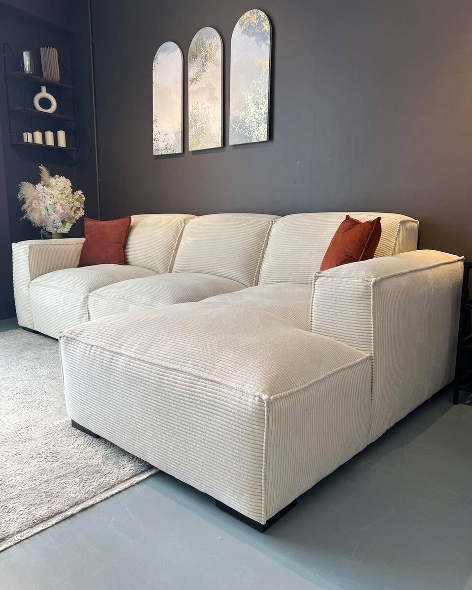 Canapé d'angle modulable élégant