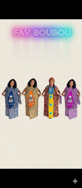Robe Chic Boubou coloré