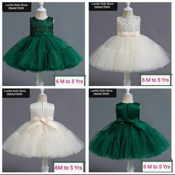 Flared babies party dress