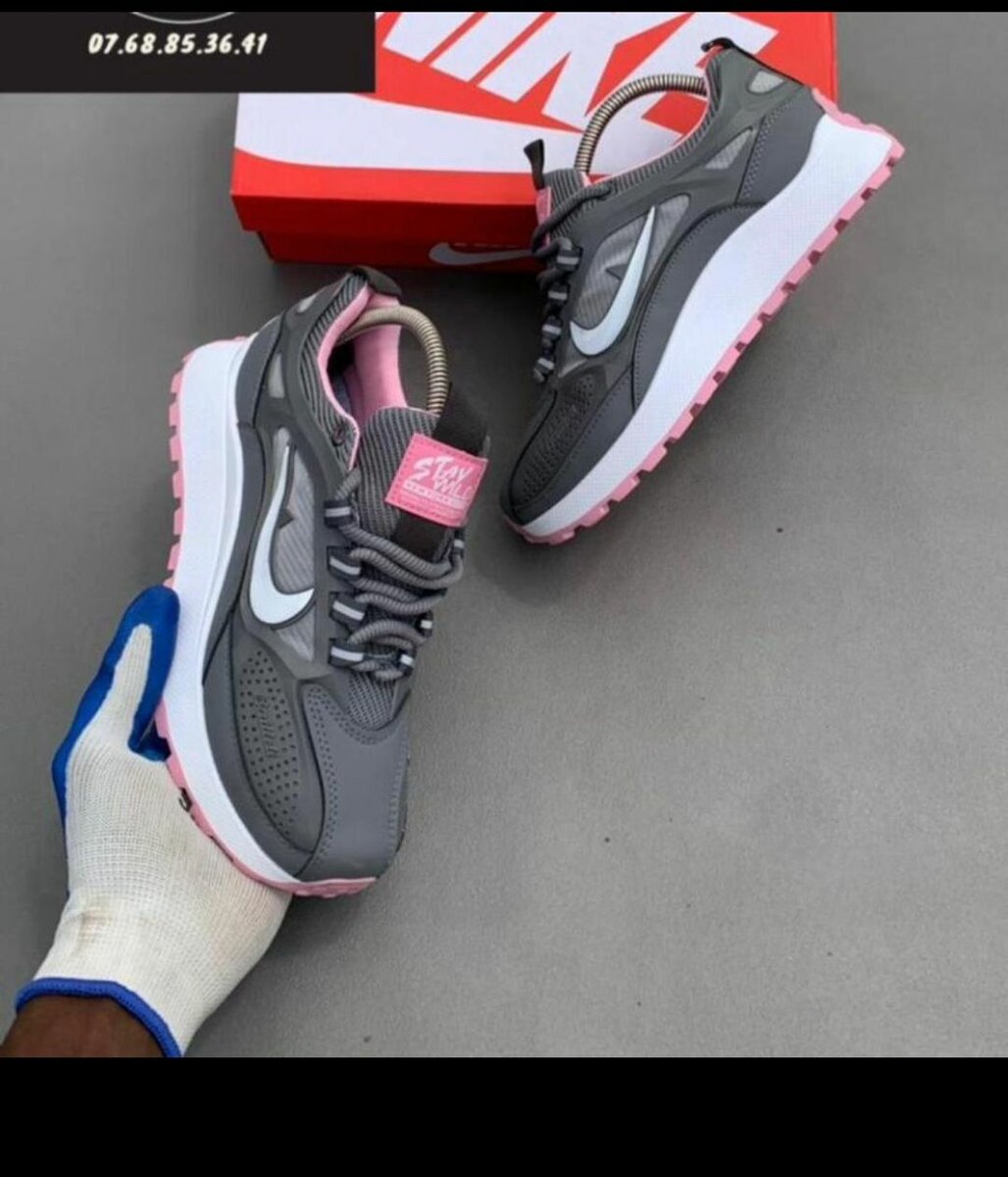 Sneakers Nike Gris Rose Femme