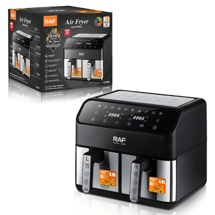 Friteuse à air double 8L RAF