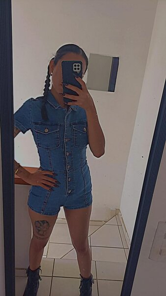 Combinaison en denim tendance femme