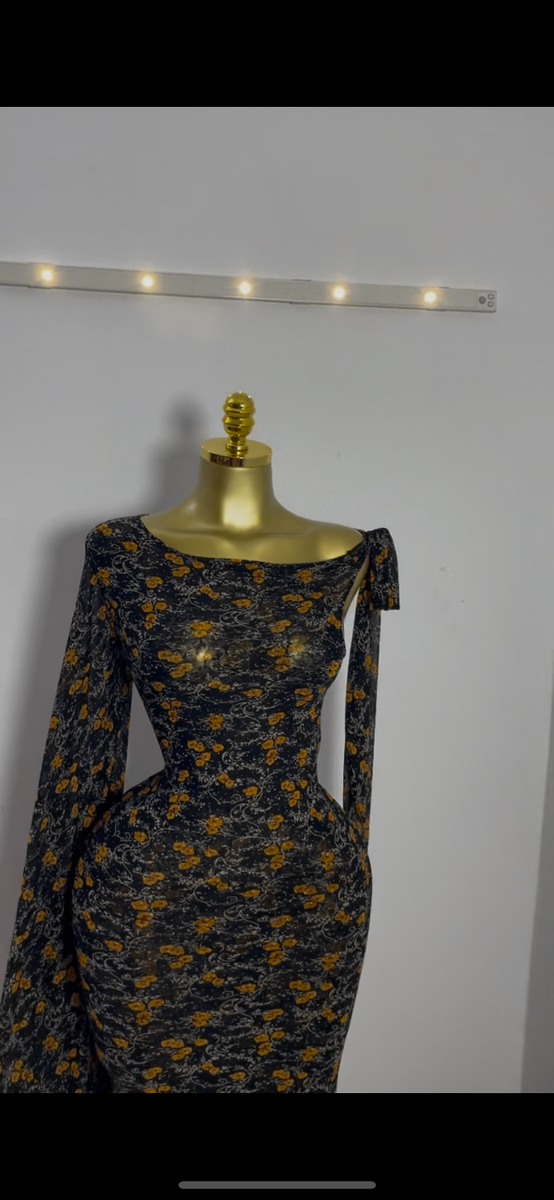 Robe Longue Évasée Florale
