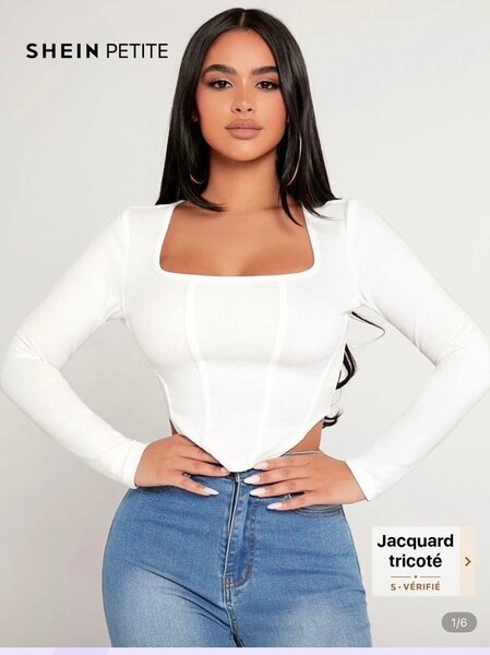 Top à manches longues femme