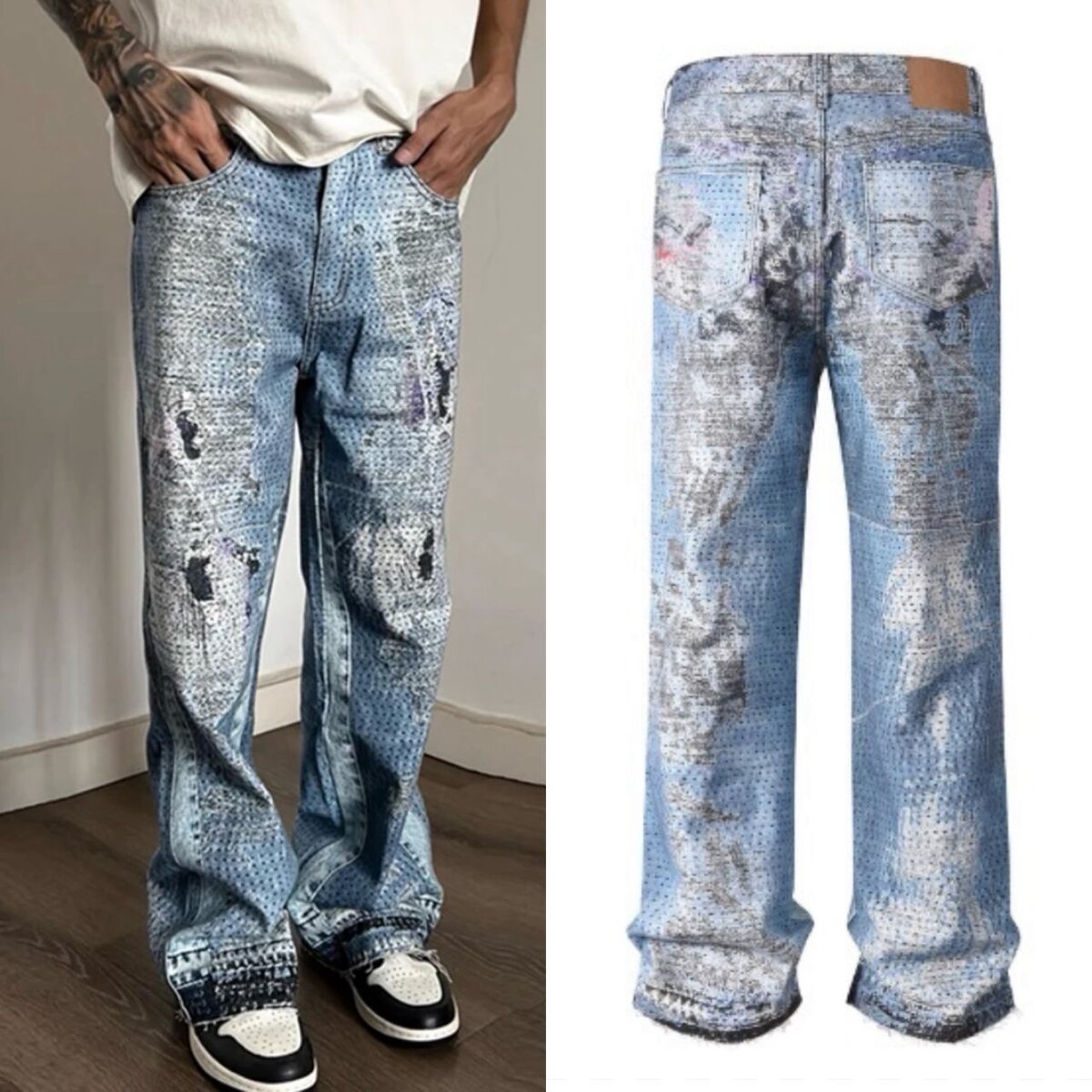 Jeans délavés vintage