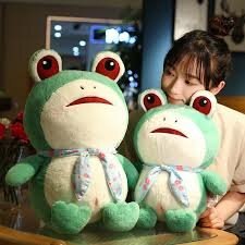 Grande peluche grenouille adorable