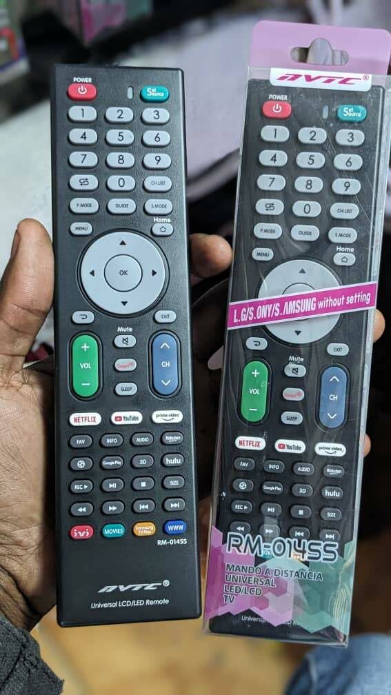 Tv universal remote controls