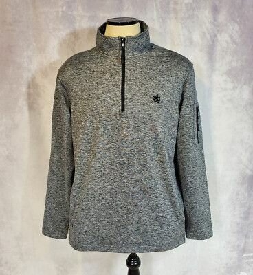 Pull zippé gris élégant