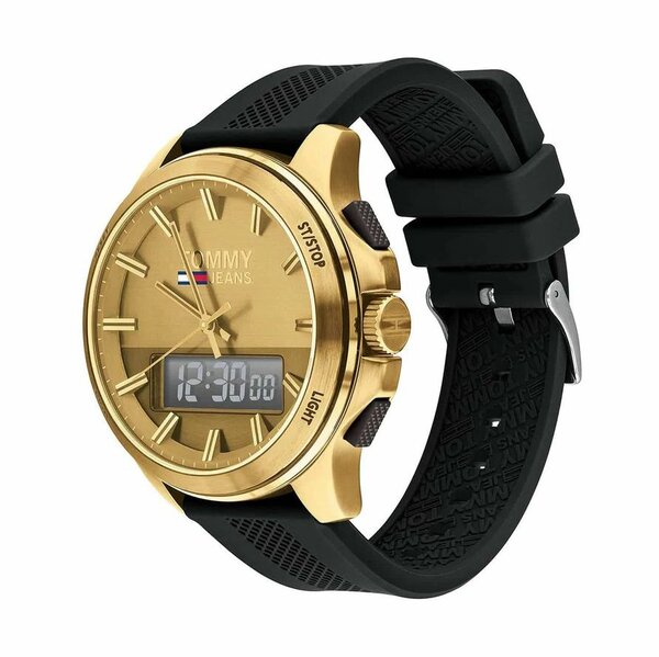 Montre mixte dorée élégante