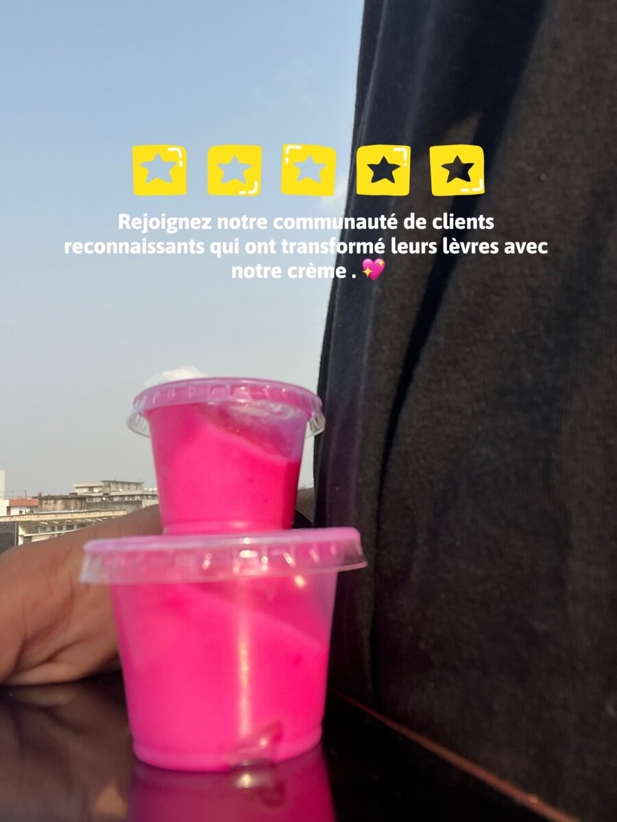 Crème lèvres roses