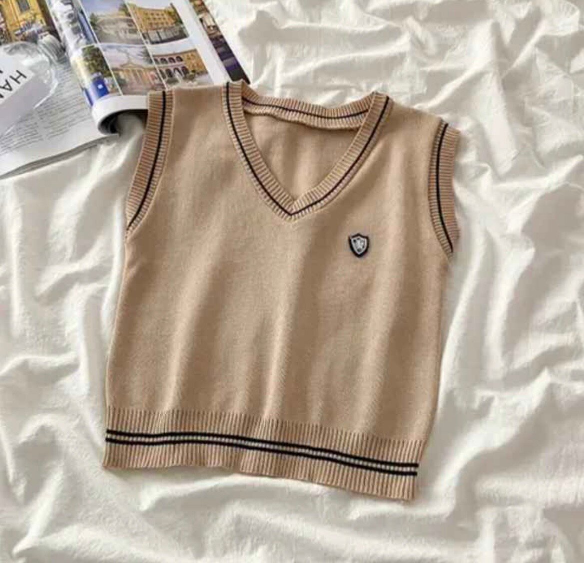 Pull sans manches élégant