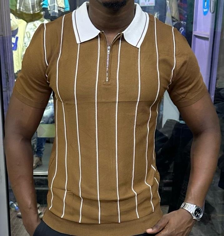 Polo à Rayures Homme