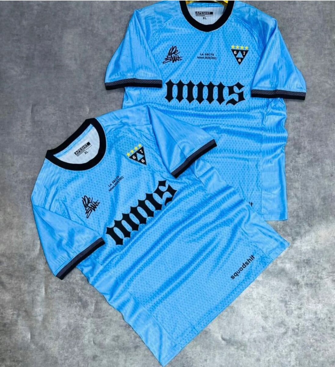 Maillot de Foot Bleu Homme