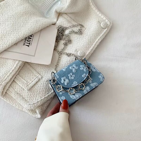 Mini Sacs à Chaîne Fleur