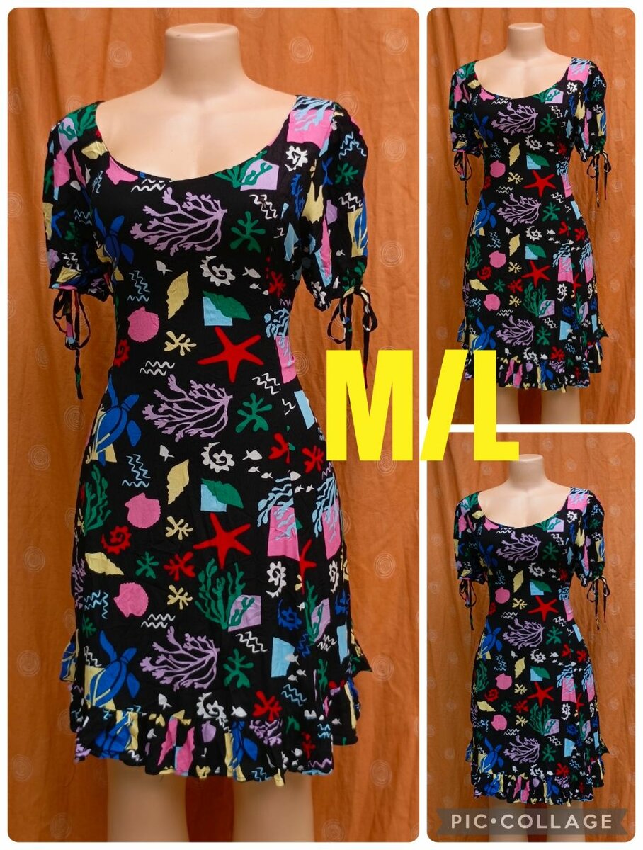 Robe Imprimée Colorée M/L