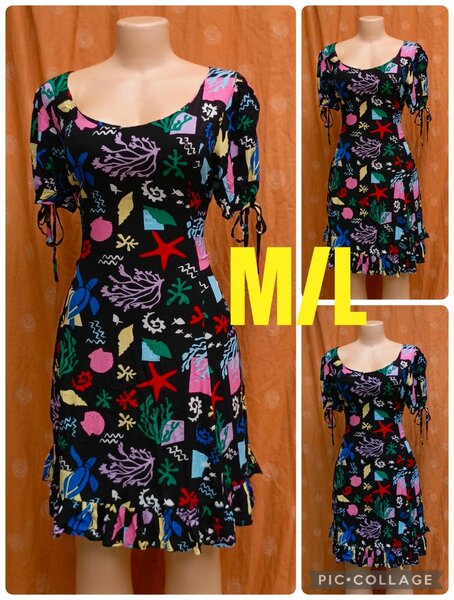 Robe Imprimée Colorée M/L