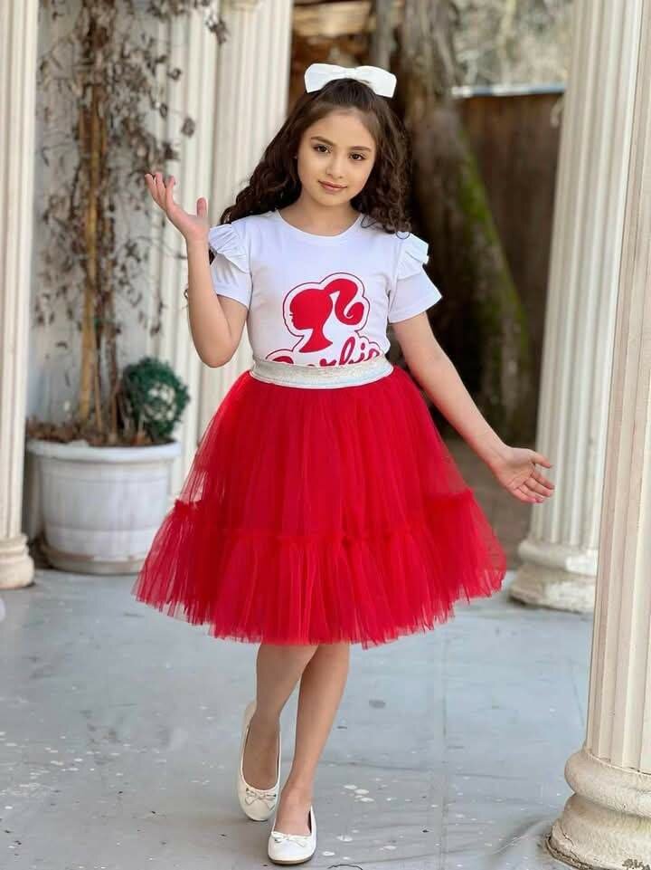 Barbie Tutu skirt and blouse