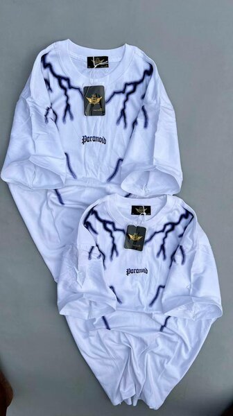 T-shirts Unisex avec Imprimé Éclair