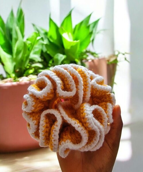 Chouchou tricoté coloré