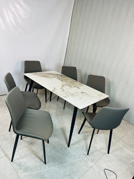 Table à manger marbre 6 places